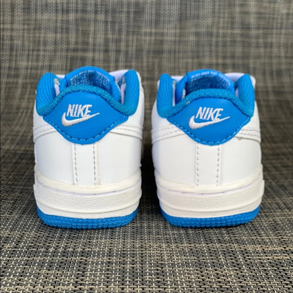 Nike Force 1 TD 'White Light Photo Blue' Sneakers Shoes unisex infant size 6